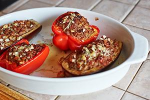 Berenjenas rellenas de atún